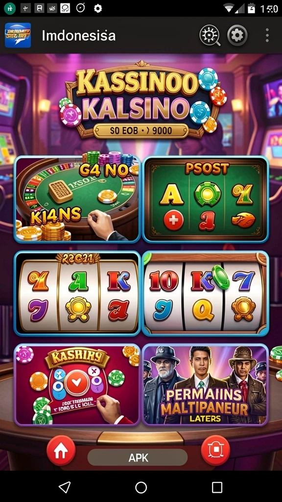 evip3 - Tampilan awal yang menarik dan intuitif.