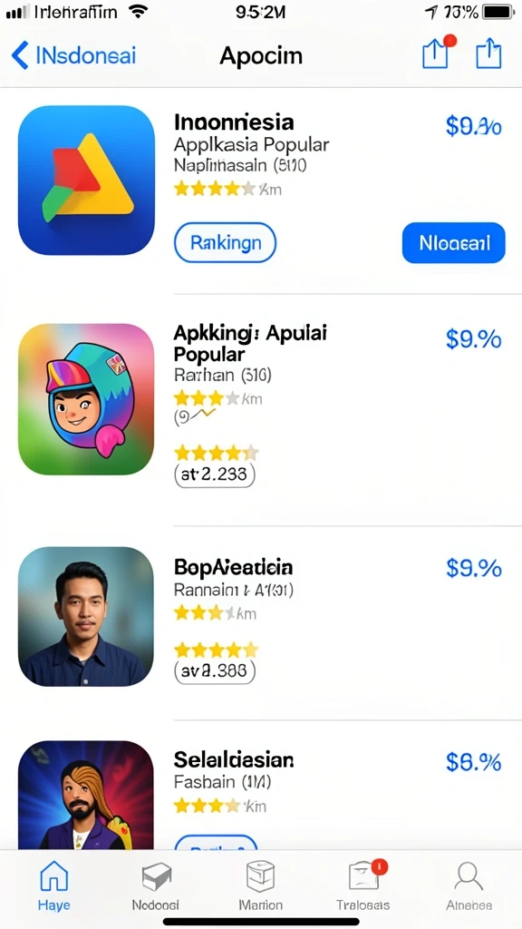 koin99 - Fitur leaderboard untuk bersaing dengan pemain lain.