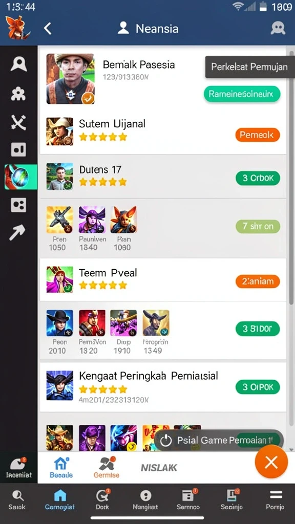 sky99 - Tampilan antarmuka pengguna yang intuitif dan menarik.